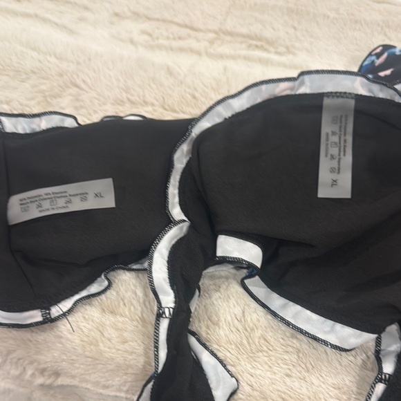 SHEIN Black Floral Bikini NWOT - Picture 2 of 3